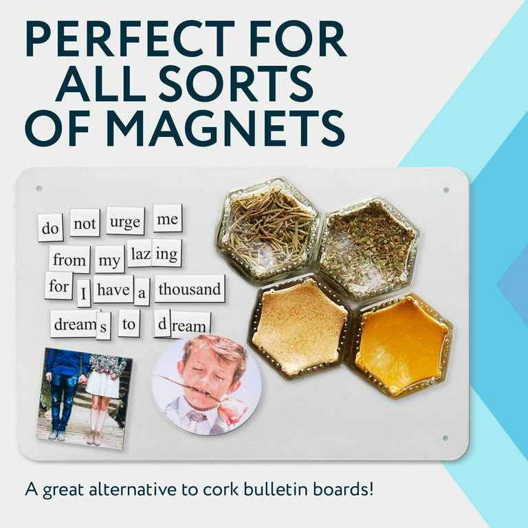 Black Metal Magnet Board - 17.5 x 11.5 Flat Magnetic Qatar