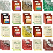 Organic Tea Bag Pouch Sampler - Stash, Twinings, Davidsons - 40 Ct, 20 Flavors