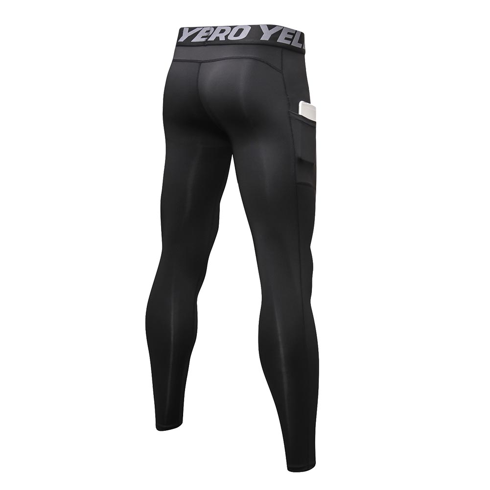 Compression Leggings Men Sports Tights Fitness Quick-Drying Running Pants - image 2 of 4