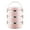 Pink, variant on 3-Tier Insulated Lunch Box, Stainless Steel Thermal Food Container, Round Stackable Bento Box for Office Commute