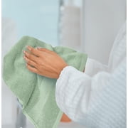 White Classic Hotel Collection Luxury Soft Cotton Hand Towels, Light Green, 16 x 30, 6 Pack