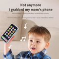 thumbnail image 4 of Children Simulation Phone Baby Musical Early Educational Toys Learning Cellphone with Light Sound Mobile Model Vocal Toy WHITE, 4 of 6