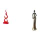 thumbnail image 1 of Escultura abstracta de fuego, figura de resina, moderna estatua de arte coleccionable, adorno con diseño elegante, adecuada para oficinas, sa, 1 of 8