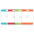thumbnail image 1 of Cut N' Funnel 4 Pack Large Non-Slip Flexible Plastic Cutting Board Mat with Patterned Colored Borders, 1 of 7
