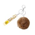 thumbnail image 1 of Sonducket Llavero anillo bola de peluche hebilla colgante llavero portátil soporte cartera bolso decoración llavero colgante para niñas Ropa, zapatos y accesorios Miscelánea Caqui Sonducket AP014384-04, 1 of 6
