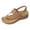 Khaki, variant on Womens Beach Sandals Dressy Classic Lightweight Open Toe Low Heels Womens Slippers Size 8 Summer Beach Walking Espadrille Shoes Ankle Strap