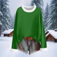 thumbnail image 6 of cocolona Womens Fall Tops Winter Fleece Warm Long Sleeve Shirts Fashion Solid Color Pullover Dressy Casual Blouses Christmas Gifts, 6 of 6