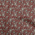 thumbnail image 1 of oneOone Velvet Maroon Fabric Asian Suzani Dress Material Fabric Print Fabric By The Yard 58 Inch Wide, 1 of 5