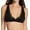 Black, variant on Women's Only Hearts 10022 Organic Cotton High Point Bra with Lace (White S)