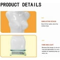 thumbnail image 3 of SSyao 4PCS Female Torso Dress Form Sewing Mannequin Polypropylene (PP) Retail Mannequin Manikin 27 Inch Height Display Dress Clothing Form with Metal Hook,White, 3 of 8