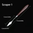 thumbnail image 4 of serony 5 Pcs/set Painting Scraper Color Mixing Palette Stainless Steel Painting Spatula with Plastic Handle, 4 of 6