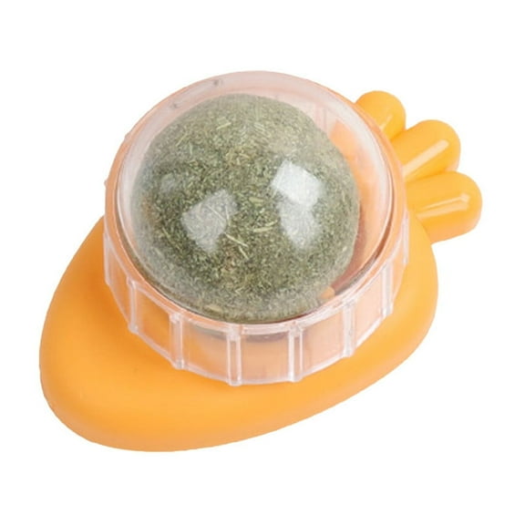 OAVQHLG3B Catnip Balls Toys, Catnip Ball for Cats Wall, Edible Kitty Toys for Cats Lick, Kitten Chew Toys, Teeth Cleaning Dental Cat Toys, Cat Wall Treats