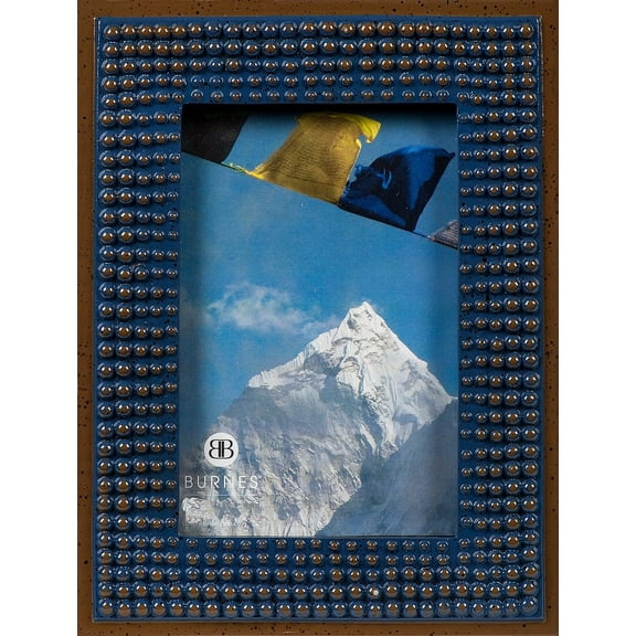 Blue CASABLANCA BEAD frame by Burnes - 4x6