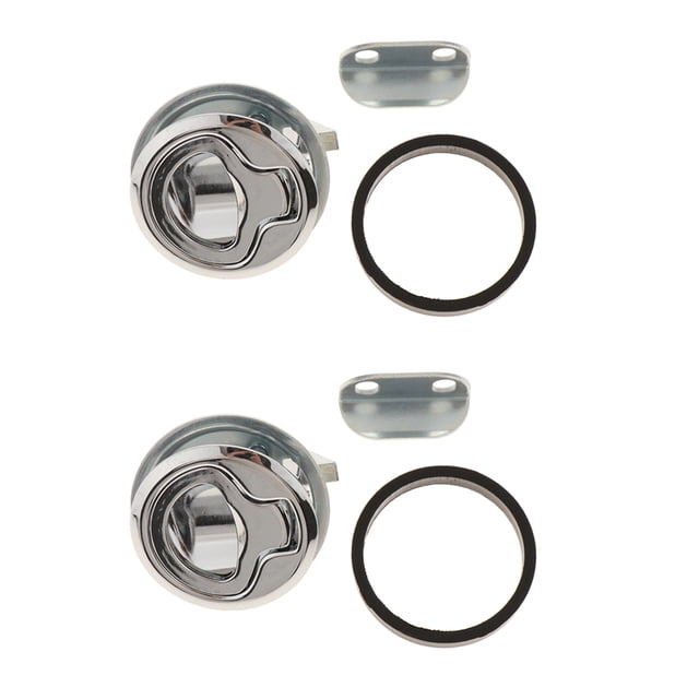 Conjunto de 2 Trampillas de Cierre DYNWAVEMX Con Accesorios para Camión de barco Marino RV Bloqueo de anillo de tracción