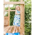 thumbnail image 3 of Millie Loves Lily Girls Blue and Green Turtle Print Dress and Short Set, Big Girls, Size 6,2-PCS, 3 of 5
