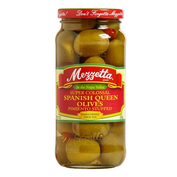Mezzetta Super Colossal Spanish Queen Olives 10 oz Pack of 2