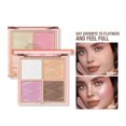 thumbnail image 1 of 11g Highlighter Blush Palette Easy Coloring Persistent Effect Face Brightening Concealer Blush Contour Balm Tray for Girl, 1 of 8