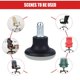 thumbnail image 5 of 10 Piezas de Deslizamientos de Campana de Repuesto para Sillas de Oficina Tapón de Ruedas, 5 of 5