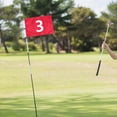 thumbnail image 6 of GARENDE Golf Flag Putting Green Flag Numbered Golf Accessories Red 19.3x12.6 inch for Practice Backyard Country Club Lawn Golfer Gift 3, 6 of 7