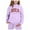1-Purple2648, variant on WOYY Sweatsuit Set for Girls Letter Print Hoodie and Sweatpants Active Outfits Kids 2Pcs Set, Sizes 1-9