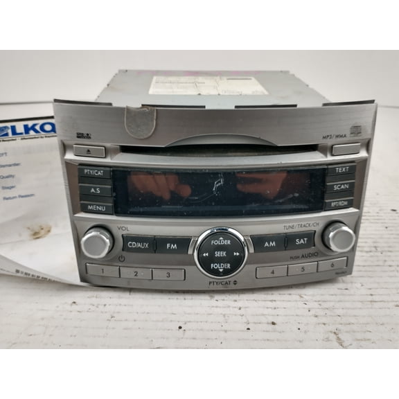 Pre-Owned 10 11 12 Subaru Legacy AM FM CD Radio Receiver OEM - Verify Specific Vehicle Fitment In Description - (Good)