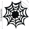 thumbnail image 1 of 10pcs-Halloween Bat Spider Web Felt Coasters Insulation Pads Holiday Supplies, 1 of 5