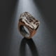 thumbnail image 5 of KAIYANG Anillo de resina de madera hecho a mano con paisaje de bosque secreto en el interior, joyería, color blanco, 5 of 5
