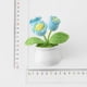thumbnail image 3 of Lirio de lana de ganchillo, orquídea, maceta pequeña, fresca, artística, simulación de escritorio, planta, adornos suculentos, 3 of 5