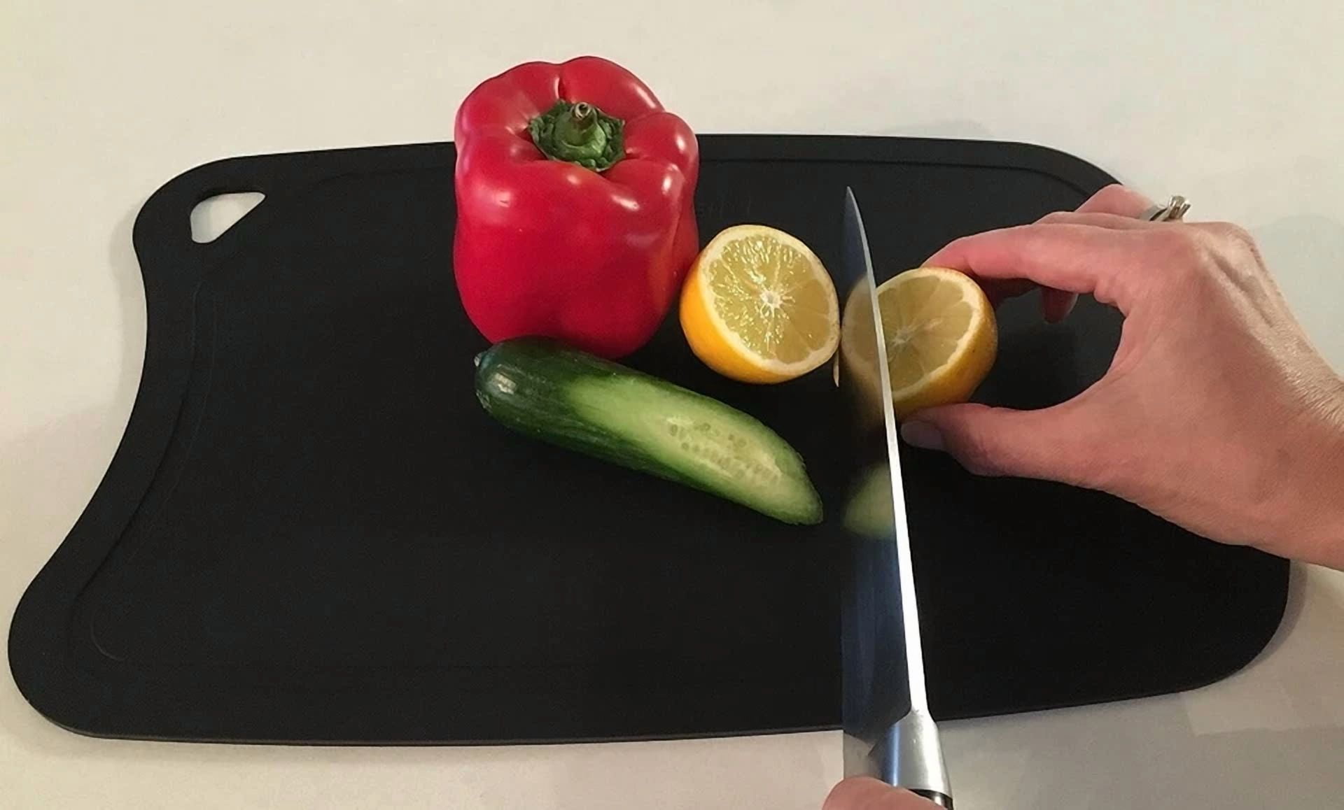 CIRCLE- Tpu Cutting Board Charcoal Cutting Mat For Kitchen Certified By Fda/Ec/Lfgb