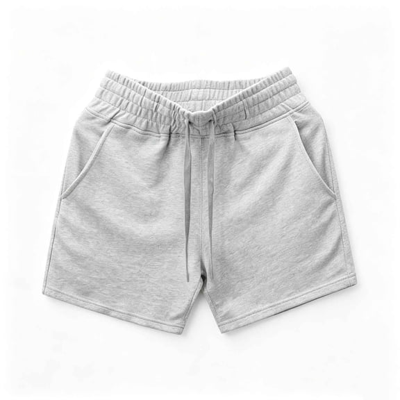 Womens Sweat Shorts 2026 Summer Casual Loose Fit Workout Yoga Short High Waisted Sweat Shorts with Pocket Plus Size(Grey,XXL)