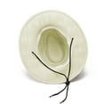 thumbnail image 3 of POIUYTR Panama Hat Sun Hats for Men Fedora Straw Beach Hat Classic Straw Boater Hat with Drawstring, 3 of 5