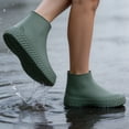 thumbnail image 1 of Unisex Silicone Rain Shoe Covers Thickened WearResistant Waterproof OvershoesNonSlip Reusable Portable Shoe Protectors For Outdoor WalkingCycling Garden, 1 of 9
