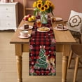thumbnail image 2 of Christmas Deer Table Runner 72 Inches Long Farmhouse Dress Scarves, Winter Xmas Snowflakes Bow Tree Red Black Dining Tablerunner for Coffee Table/Kitchen Island/Party Décor, 13" x 72", 2 of 8