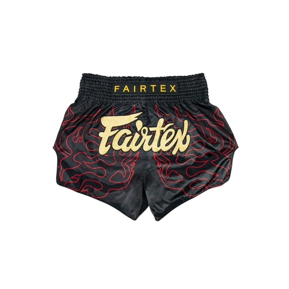 Fairtex BS1920 Black Lava Slim Cut Muay Thai Boxing Shorts