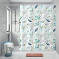 thumbnail image 5 of Clearance! SDJMa Shower Curtain Green Leaf Botanical Watercolor Floral Plant Aesthetic Bath Curtain Waterproof Fabric Bathroom Curtain with Hooks 72 x 72 Inch Durable, Washable, 5 of 9