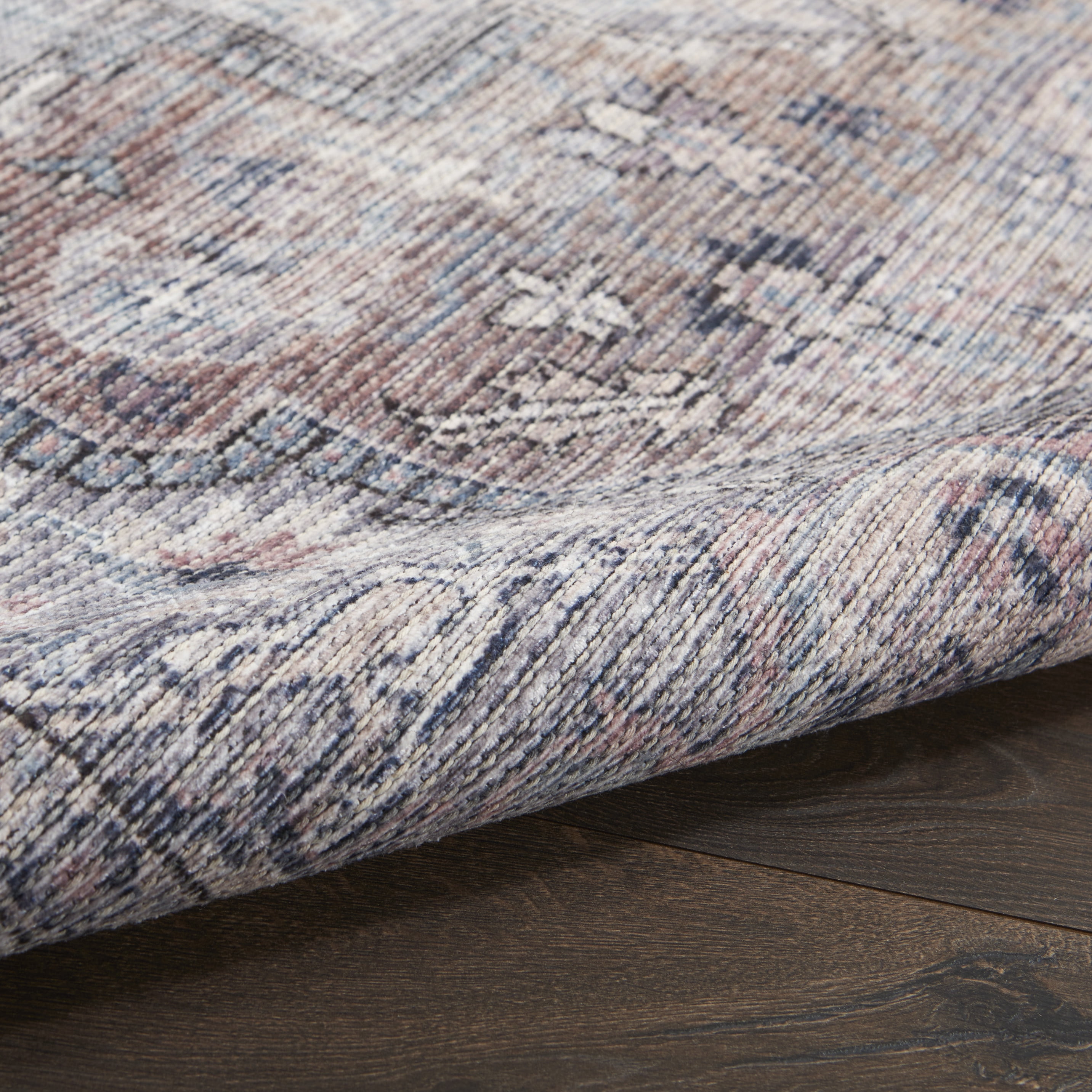 Nourison Home Machine Washable Series 1 Persian Grey 6' x 9' Area Rug, (6x9)