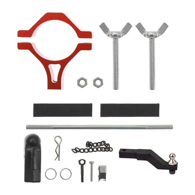 BELOVING RC Crawlers Tow Hook Set Accessories Portable Towing Linker for T4 H8H SCX10 Red