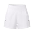 thumbnail image 6 of Athletic Running Shorts for Women Summer Elastic High Waisted Loose Casual Beach Shorts with Pockets, 6 of 6