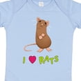thumbnail image 4 of Inktastic I Love Rats Boys or Girls Baby Bodysuit, 4 of 5