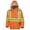 Orange, variant on Pioneer Hi Vis Winter Quilted Safety Parka for Men - Waterproof Work Jacket with Reflective Tape - ANSI Class 3 - Yellow