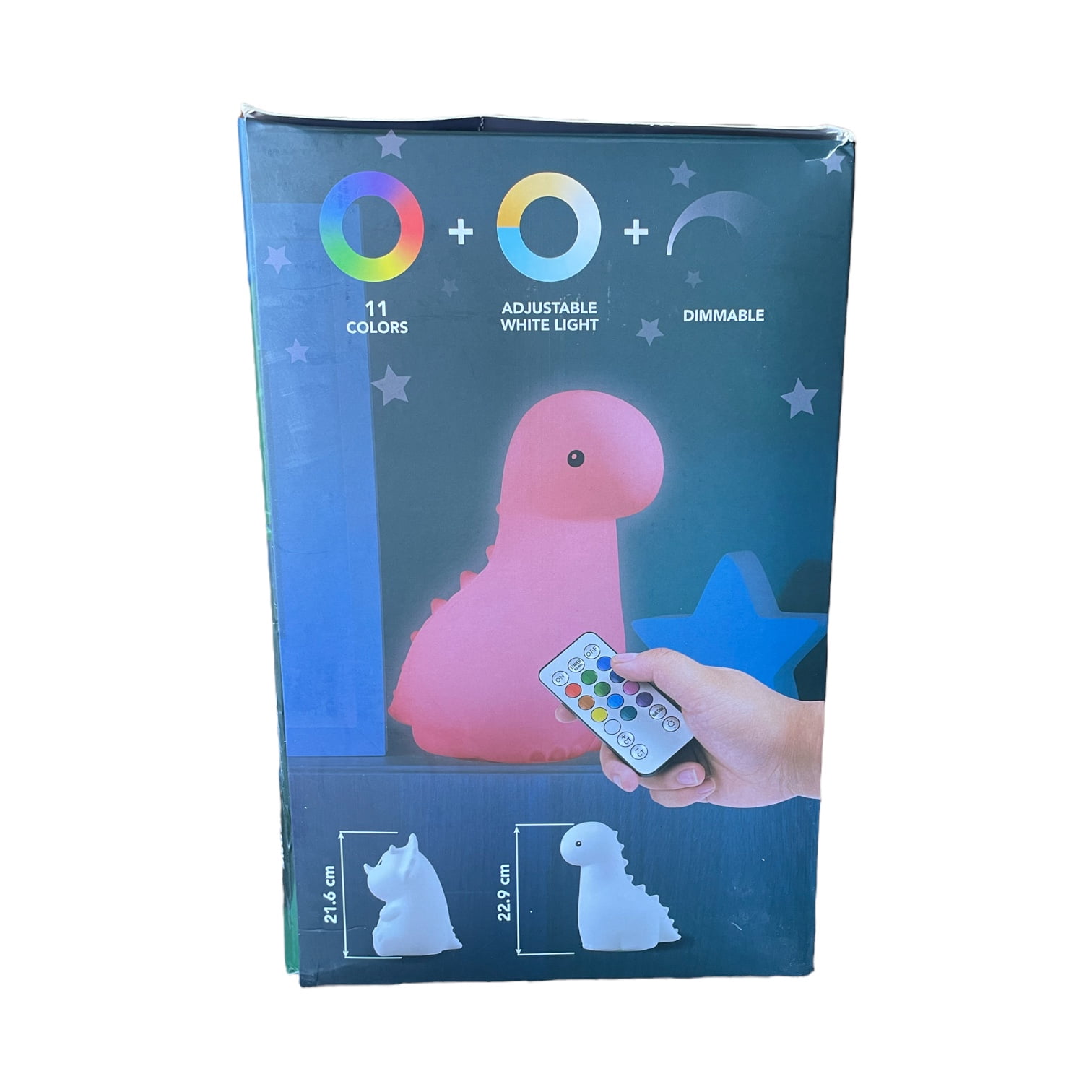 Globe Electric Dinosaur Duo Multicolor Changing LED Silicone Night Light