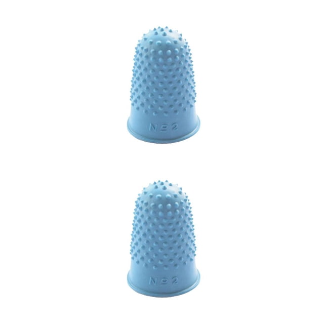 Bearachild Cubiertas para las yemas de los dedos Protector antihuellas Juego de guantes antideslizantes resistentes al calor Manga protectora Azul SG 2piezas