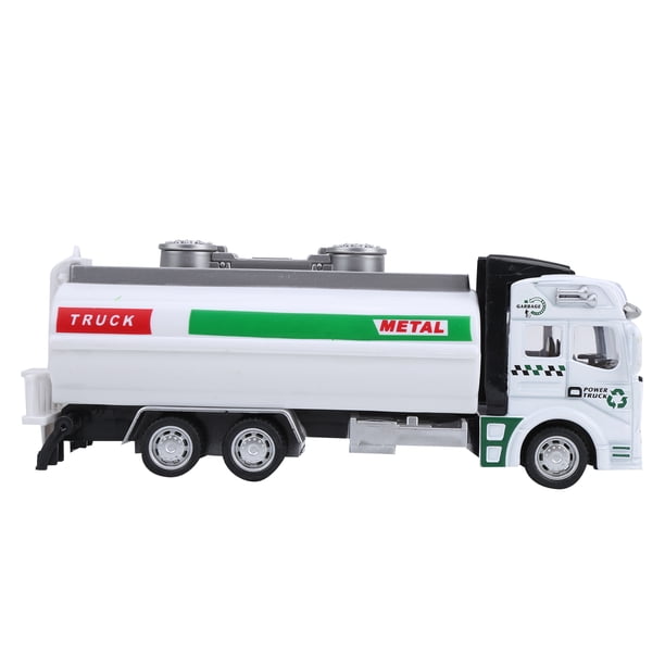 Modelo de camión cisterna con aspersor de juguete, 1:48 Camión con carro de riego Modelo de carro de riego Modelo de camión cisterna con aspersor Diseño de última generación