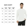 thumbnail image 6 of Pdbokew Men's Turtleneck Pullover Sweater Long Sleeve Slim Fit Lightweight Casual Basic Knit Solid Black/Gray/White XL, 6 of 6