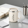 thumbnail image 6 of 500ml Stainless Steel Coffee Mug With Handle, Insulated Tea Cup With Lid for Office Home, Double Wall Vacuum Travel Tumbler for Hot Cold Beverages, Leak Proof Thermal Drinking Cup for Daily Commute, 6 of 6