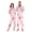 Bows and Hearts Pattern, variant on 1 Piece Adult Onesie Pajamas Cozy & Loose-Fit Sleepsuit Loungewear with Pockets Cute Capybaras Small