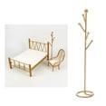 thumbnail image 3 of Conjunto de muebles y accesorios para el hogar para dormitorio de muñeca Blythe a escala 1/16 Soporte para sombrero Dorado, 3 of 8