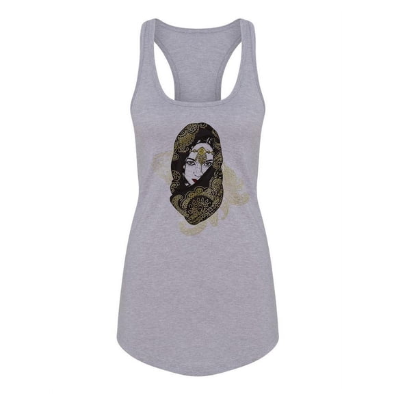 Woman Covered Racerback Tank Women -Image by Shutterstock, Female Large