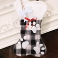 thumbnail image 4 of Pet Dog Christmas Stockings Set of 2, Buffalo Plaid Christmas Stockings Large Bone Shape Hanging Pets Stockings for Dogs Christmas Decorations, 4 of 6