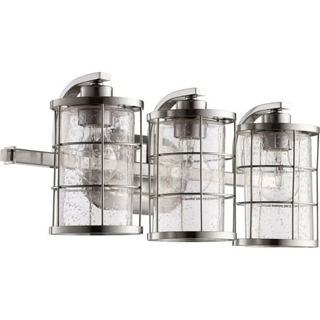 

Bathroom Vanity 3 Light With Satin Nickel Finish Medium Base Bulbs 20 inch 300 Watts